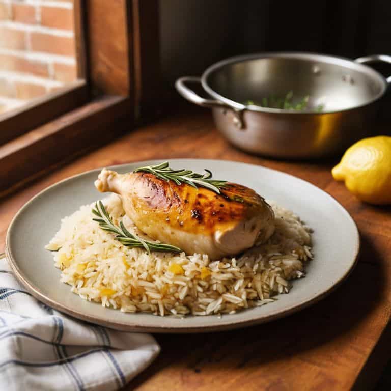 One Pot Lemon Herb Chicken and Rice