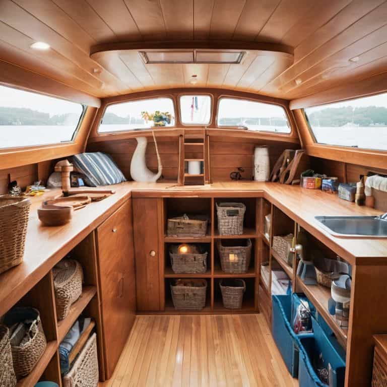 Charting Storage Serenity on Sailboat