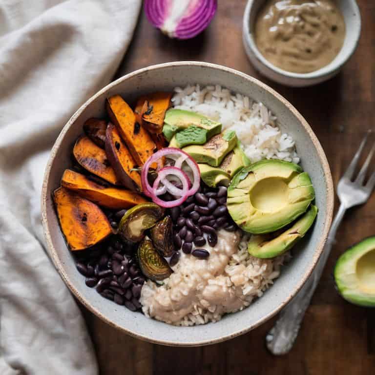 Rice and Bean Bowl dish