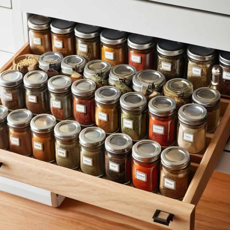 Spice drawer organization tips