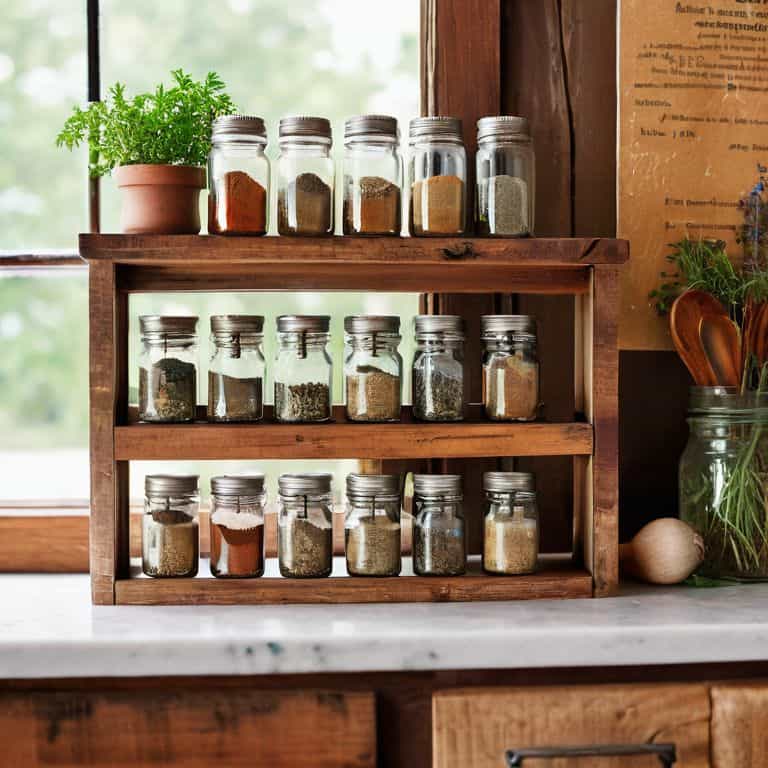 DIY Spice Rack Wood