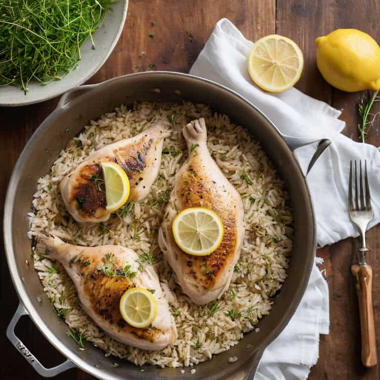 Lemon Herb Chicken and Rice Tips