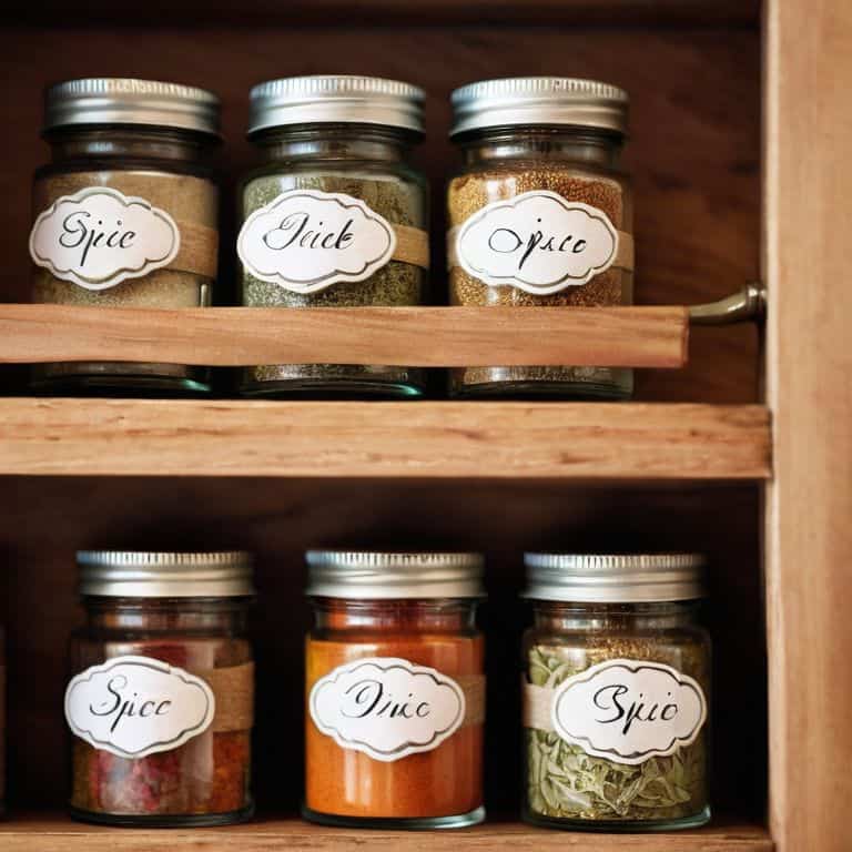 Label spice jars a creative way
