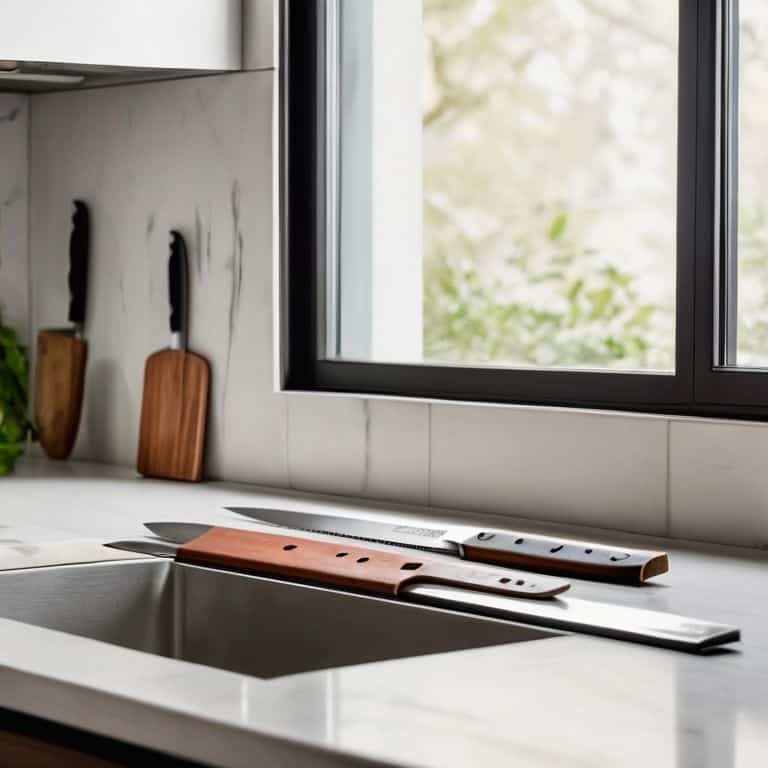 Magnetic knife strips guide