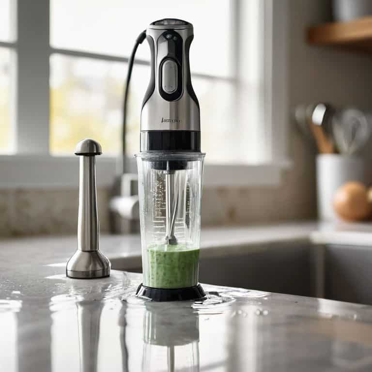 Cleaning an immersion blender guide