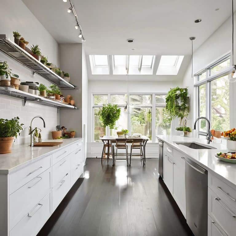 Using vertical space in a kitchen