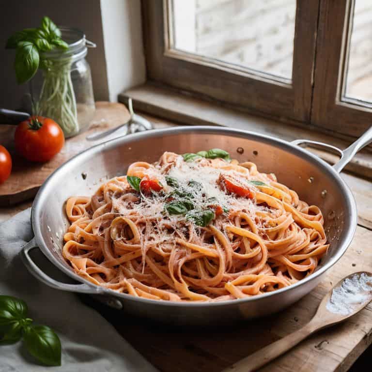 One-pot creamy tomato pasta dish
