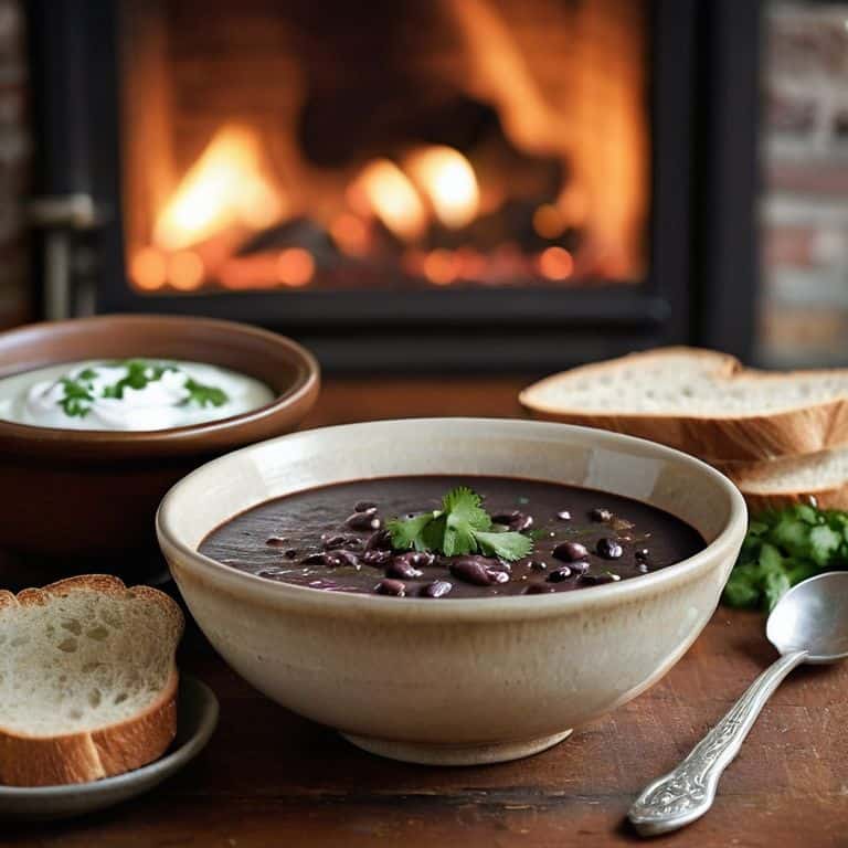 a 5-ingredient black bean soup recipe