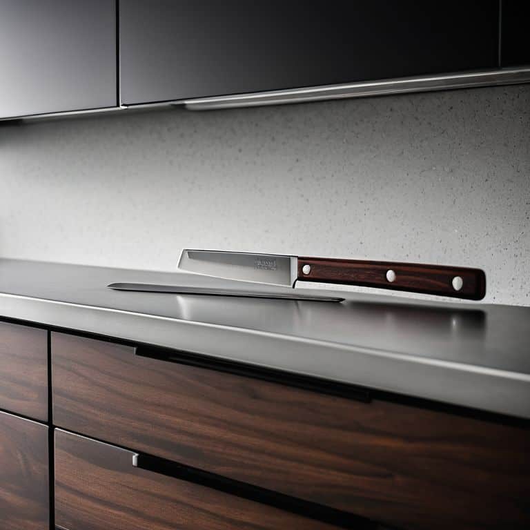 Magnetic knife strips to save space