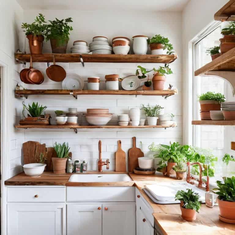 Tiny Kitchen Big Style Shelving