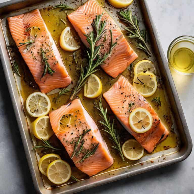 A Sheet Pan Lemon and Herb Salmon Recipe for an Easy Dinner