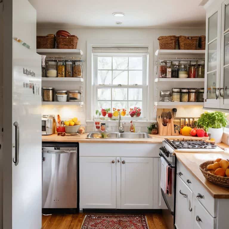Over-the-door storage hacks for small kitchen