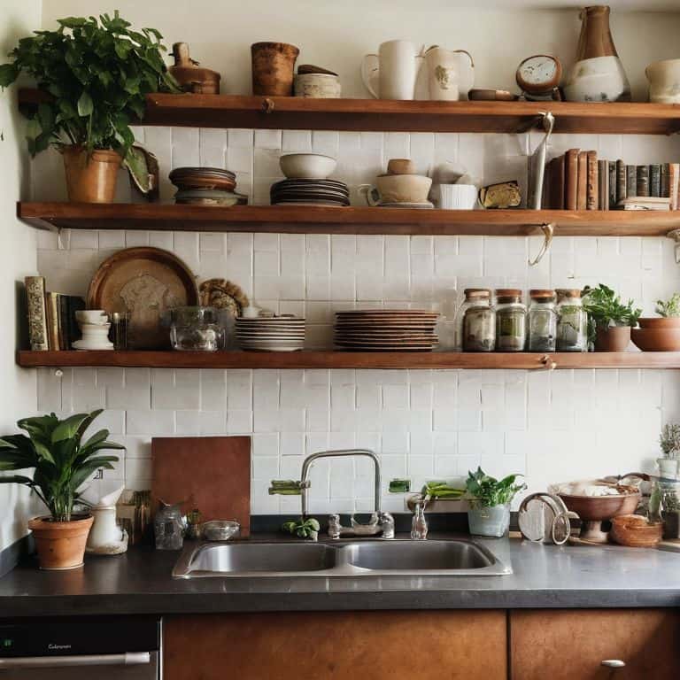 Styling Open Kitchen Shelves