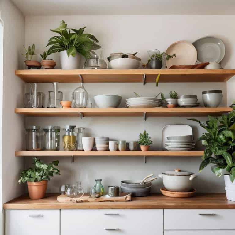 Bringing it All Together kitchen shelves
