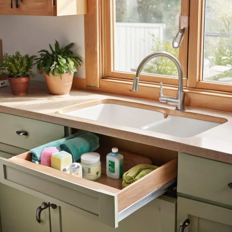 How to organize under kitchen sink