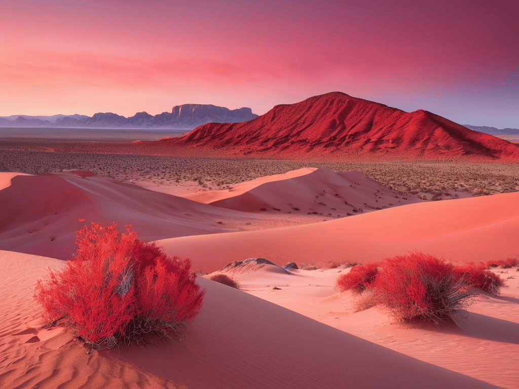 Ektachrome Infrared landscape photo