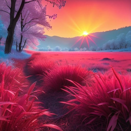 Infrared Photography Aesthetics Sculpting Dreamscapes in Red Light