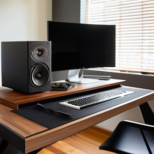 Living Loud Without Living Large studio setup.